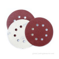 5inch 8 hole sanding disc 150mm red abrasive hook and loop sanding disc Factory